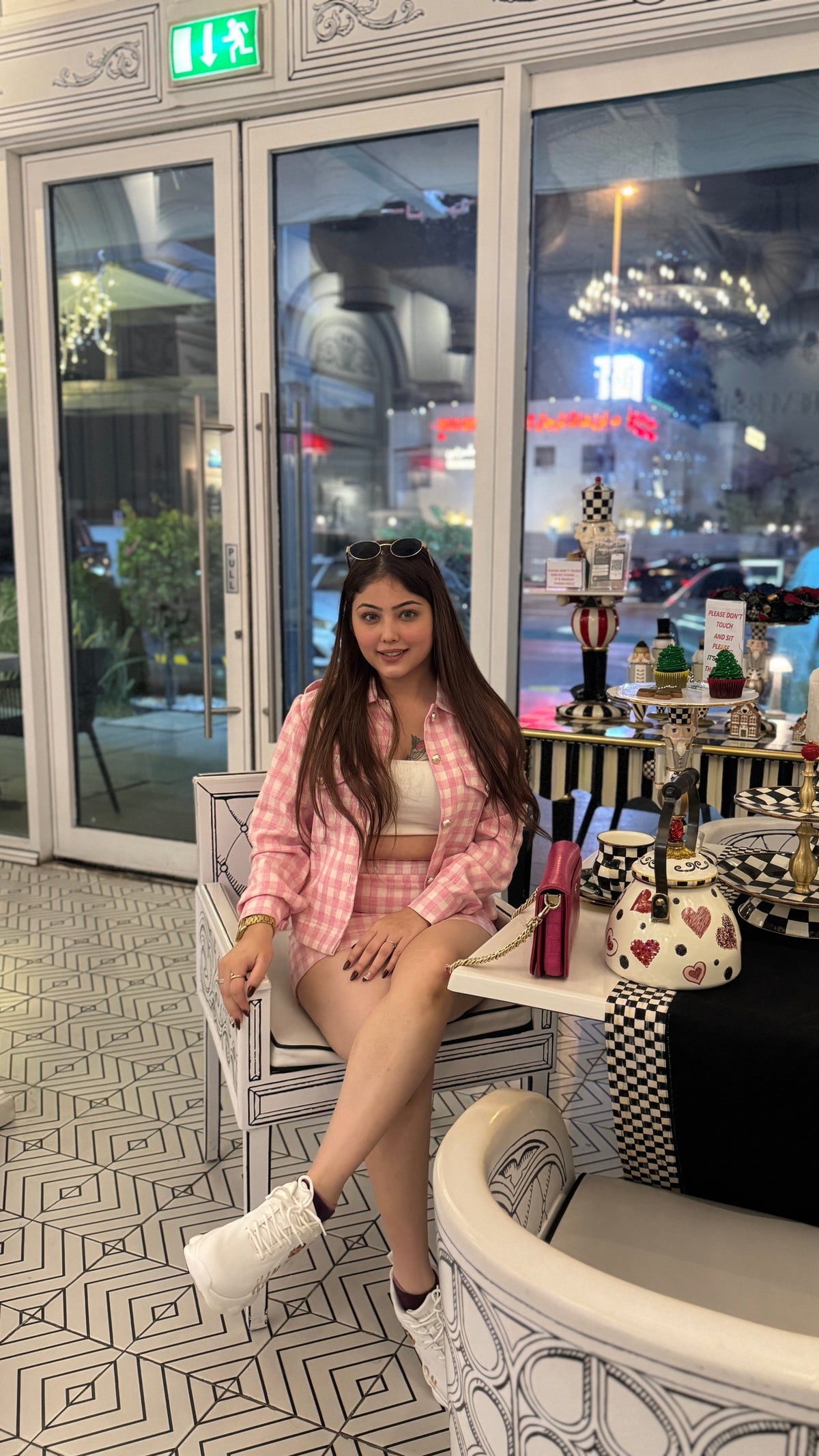 Blush Riviera Gingham Co-Ord Set