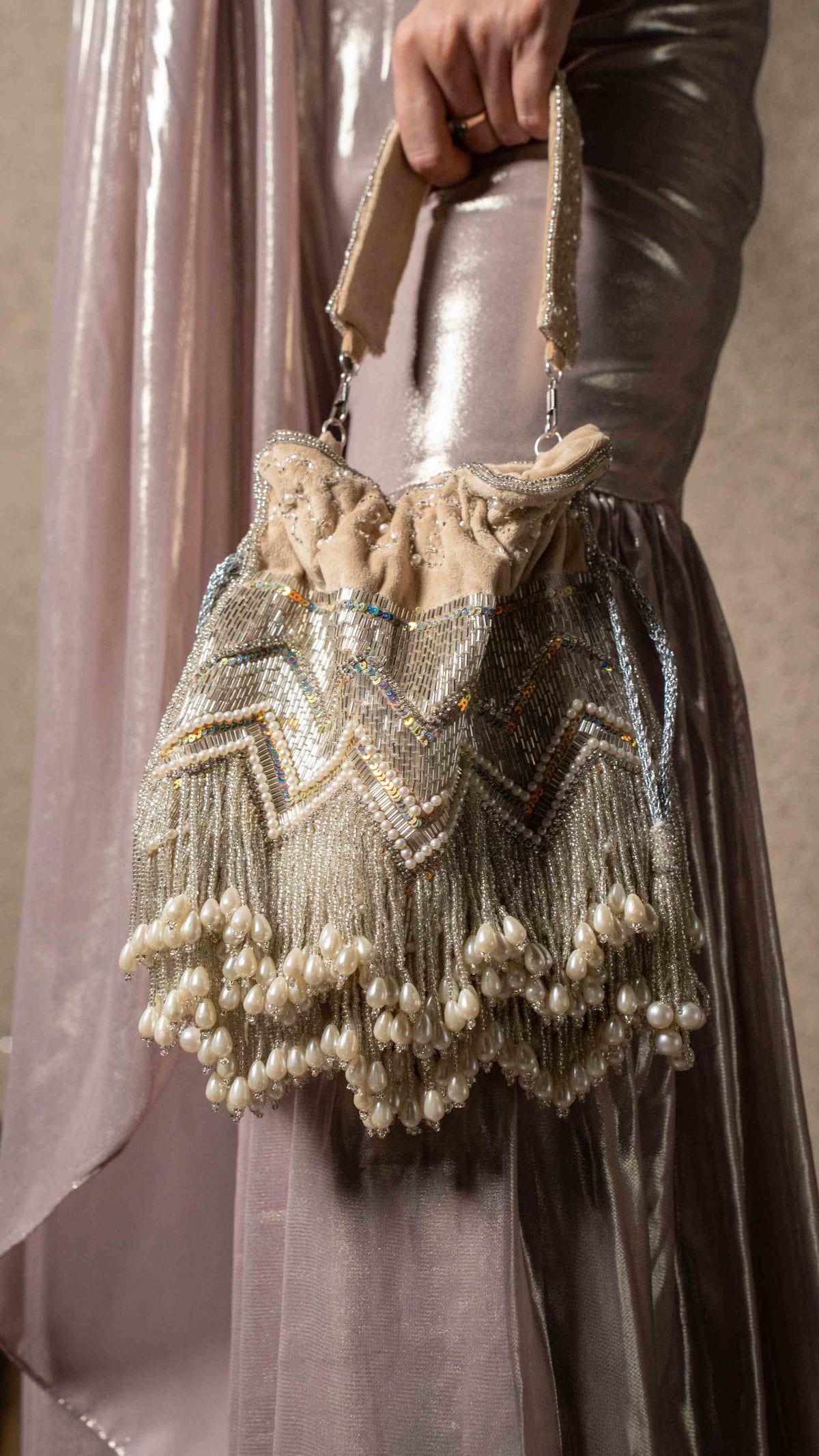 Metallic coords with shell detailing