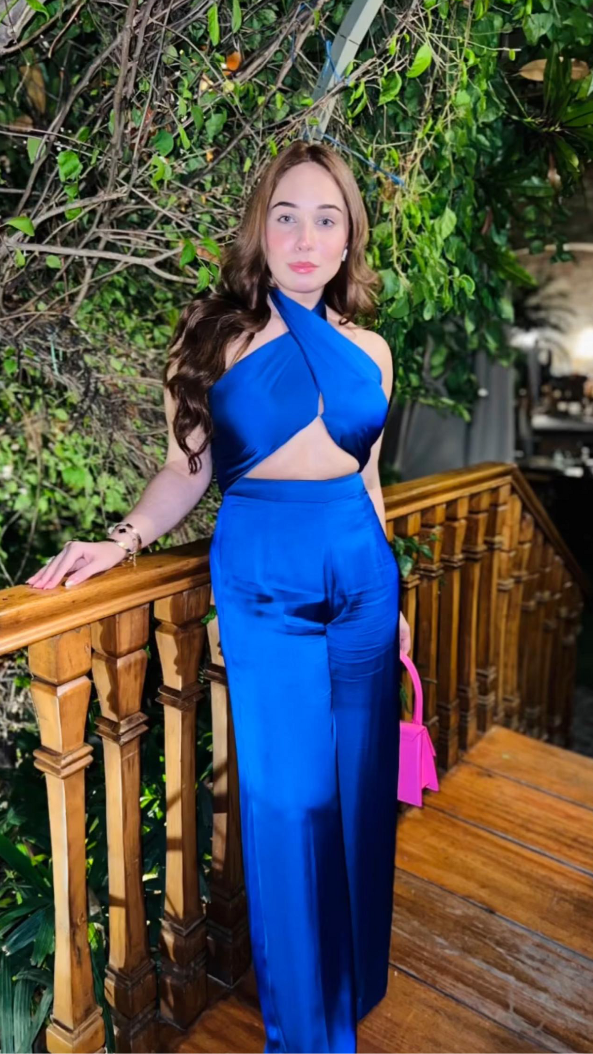 Azure Satin Chic CO-ORD