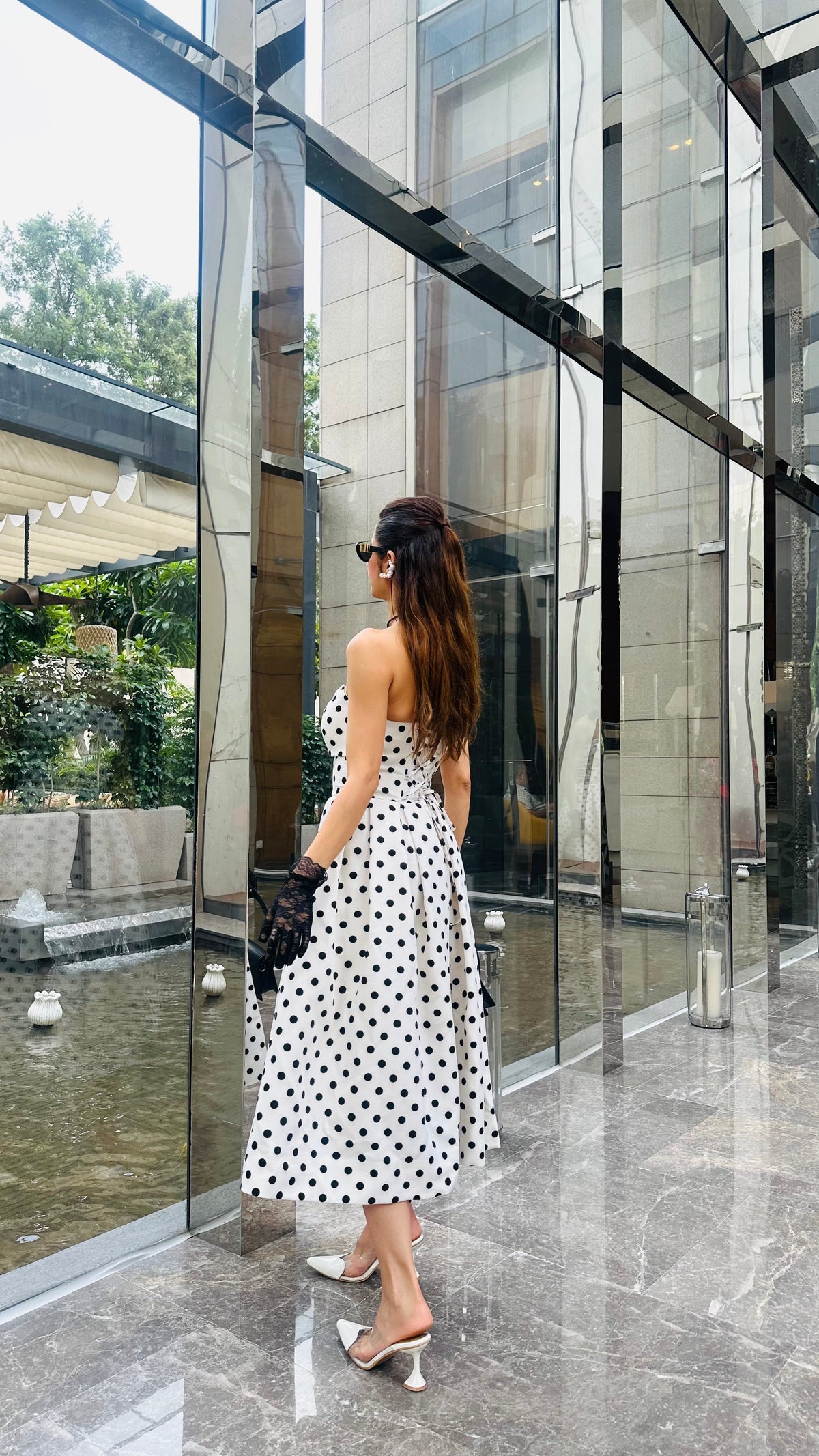 Monroe Polka Dot Midi Dress
