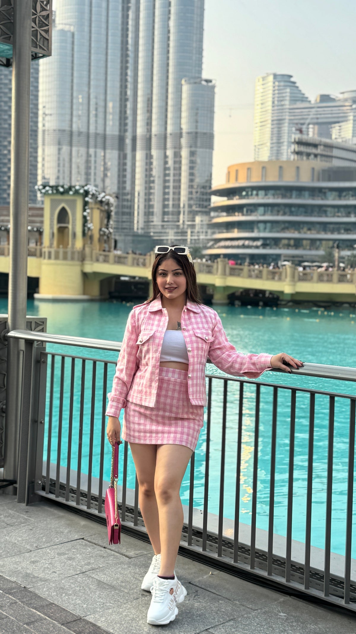 Blush Riviera Gingham Co-Ord Set