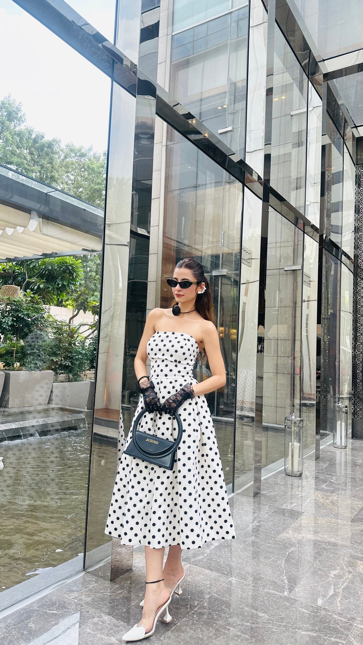 Monroe Polka Dot Midi Dress
