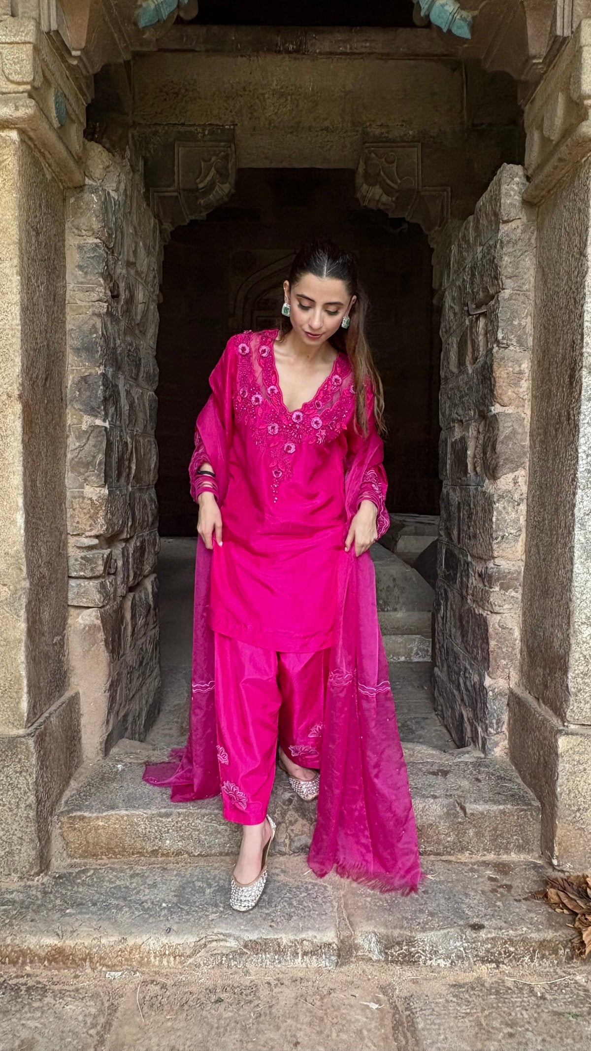 Gulaabo- Rani Pink Suit Set