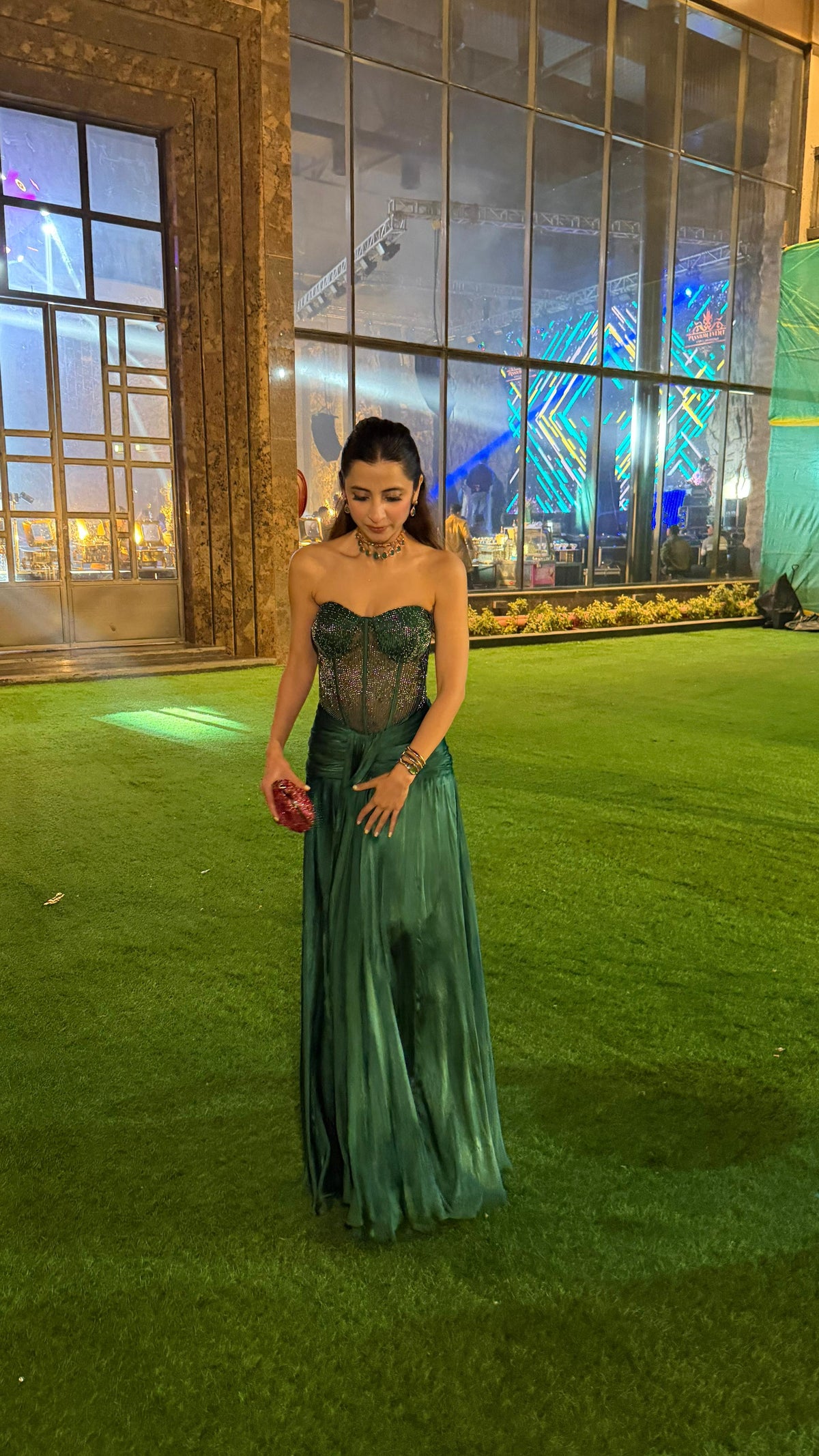 Luméa Emerald Corset Gown