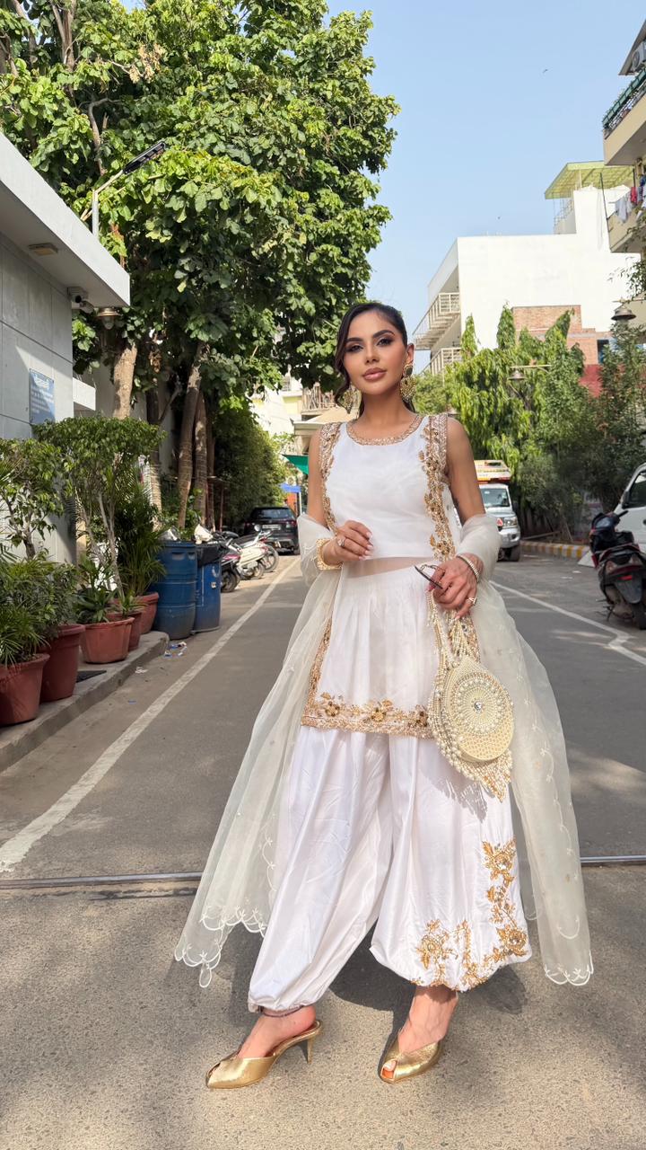 Zarina Balloon Pants Suit Set