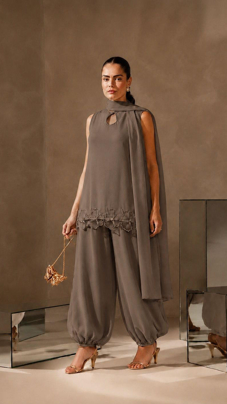 ELARA BALLOON PANTS SUIT SET