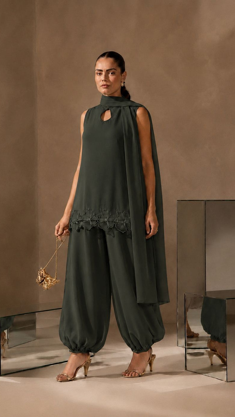 ELARA BALLOON PANTS SUIT SET