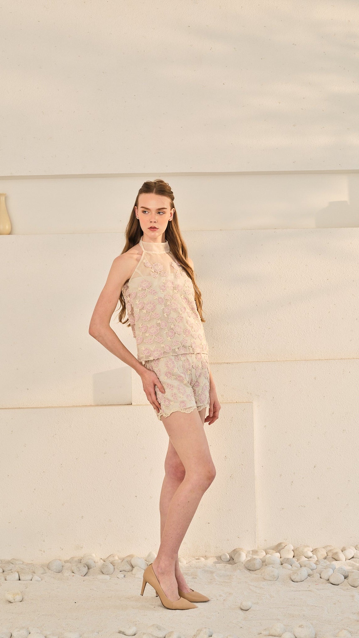 Santorini Chic Shorts Set